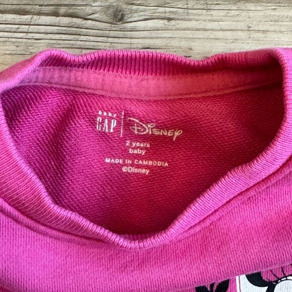 Gap | Disney Minnie Mouse Pink Sweatshirt | Size: 2 - Picture 7 of 9